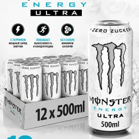 Monster energy Ultra White 0,5л